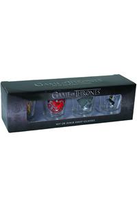 Game of Thrones Sigil Four Shot Glass Set