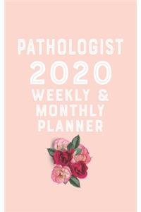 pathologist 2020 Monthly Weekly Planner pathologist Occupation Planner A beautiful