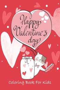 Happy Valentine's Day coloring book for kids