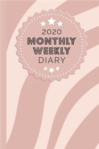 2020 Monthly Weekly Diary