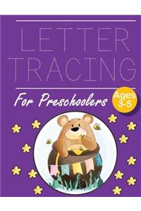Letter Tracing for Preschoolers cute little bear