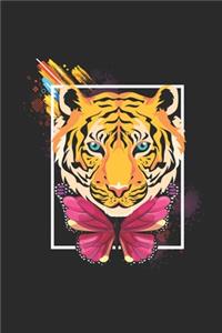 Tiger With Butterflies