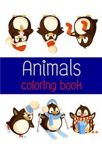 Animals coloring book