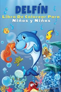 Delfín Libro de colorear para niños y niñas
