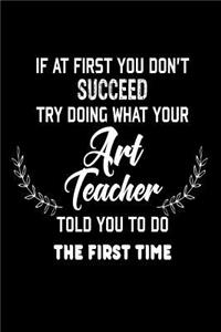 If At First You Don't Succeed... Try Doing What Your Art Teacher Told You To Do