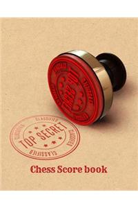 Top Secret-Chess Score Book