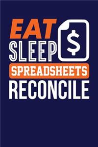 Eat Sleep Spreadsheets Reconcile