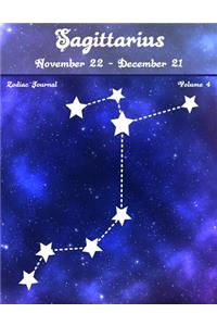 Sagittarius Zodiac Journal - Volume 4