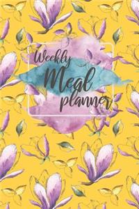 Weekly Meal Planner: Food Journal & Meal Plan Template - 52 Weeks Records & Budget Control