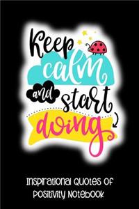Keep Calm and Start Doing