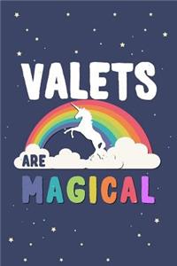 Valets Are Magical Journal Notebook: Blank Lined Ruled for Writing 6x9 110 Pages