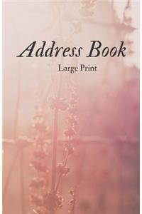 Address Book Large Print