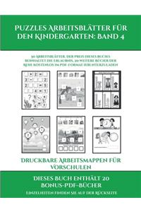 Druckbare Arbeitsmappen für Vorschulen (Puzzles Arbeitsblätter für den Kindergarten