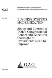 Business systems modernization