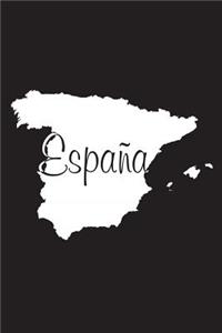 Espana - Black 101 - Lined Notebook with Margins - 6x9