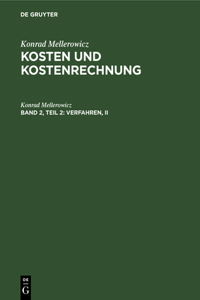 Verfahren, II