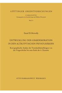 Entwicklung Der Grabdekoration in Den Altagyptischen Privatgrabern