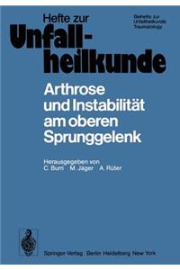 Arthrose Und Instabilität Am Oberen Sprunggelenk