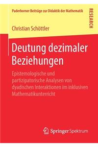 Deutung dezimaler Beziehungen