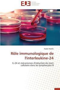 Rôle Immunologique de l'Interleukine-24
