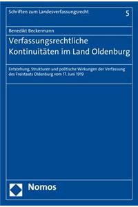 Verfassungsrechtliche Kontinuitaten Im Land Oldenburg