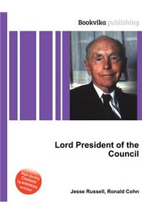 Lord President of the Council