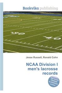 NCAA Division I Men's Lacrosse Records