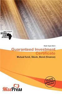 Guaranteed Investment Certificate