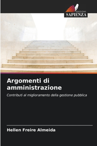 Argomenti di amministrazione
