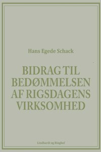 Bidrag til bedømmelsen af Rigsdagens virksomhed