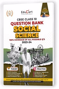 Educart CBSE Class 10 SOCIAL SCIENCE Question Bank 2023-24 (NCERT based reference book 2024)