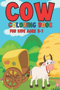 Cow Coloring Book For Kids Ages 2-7