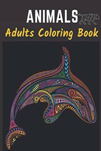 Animal Adults Coloring Book