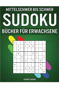 Mittelschwer Bis Schwer Sudoku Bücher für Erwachsene