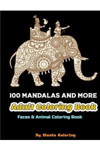 100 Mandalas And More Adut Coloring Book