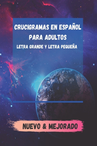 Crucigramas en español para Adultos letra grande y letra pequeña