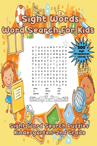 Sight Words Word Search For Kids