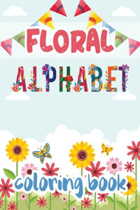 Floral Alphabet Coloring Book