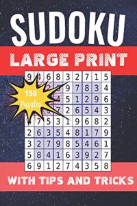 Sudoku Large Print with Tips and Tricks