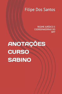 Anotações Curso Sabino