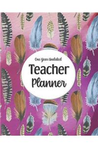 One Year Undated Teacher Planner