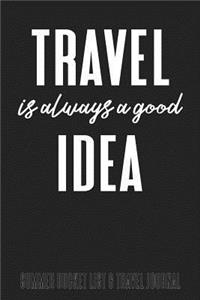 Travel Is Always A Good Idea Summer Bucket List & Travel Journal