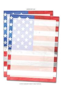 American Flag Stationary Writing Paper