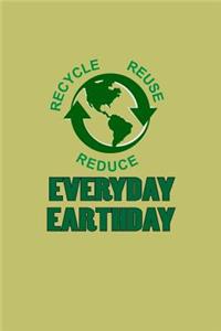 Recycle Reuse Reduce Everyday Earthday