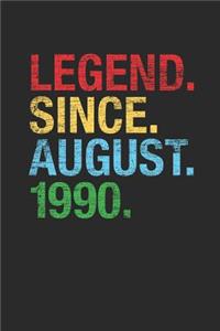 Legend Since August 1990