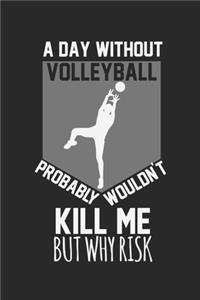 A day without volleyball probably wouldn't kill me, but why risk