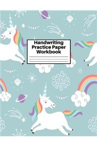 Handwriting Practice Paper Workbook