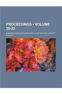 Proceedings (Volume 20-22)