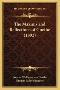 Maxims and Reflections of Goethe (1892)