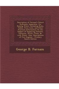 Description of Farnam's Patent Hydraulic Apparatus, for Raising Water